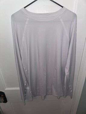Men's Alo Yoga Idol Long Sleeve Performance Tee × 1 White L Large